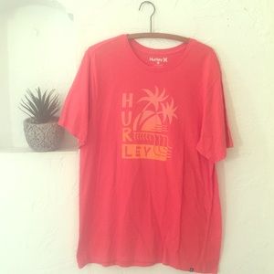 Hurley Palm Tree Print Graphic Tee